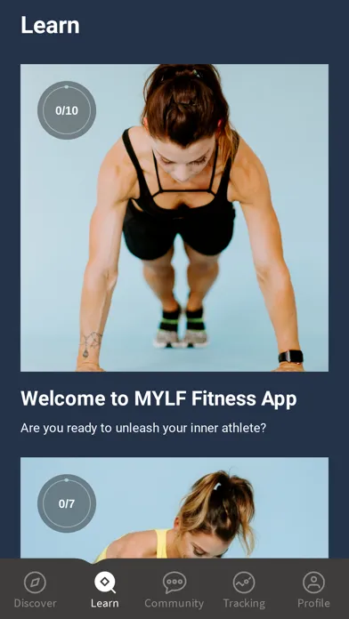 Screenshot di MYLF Fitness