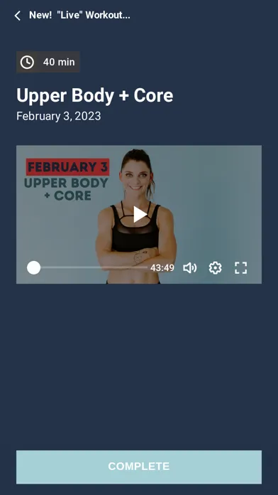 Screenshot di MYLF Fitness
