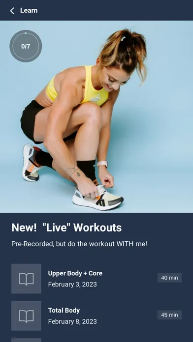 Screenshot di MYLF Fitness
