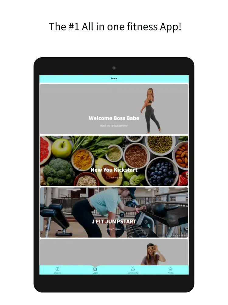 JFIT iPad  Ekran Görüntüleri