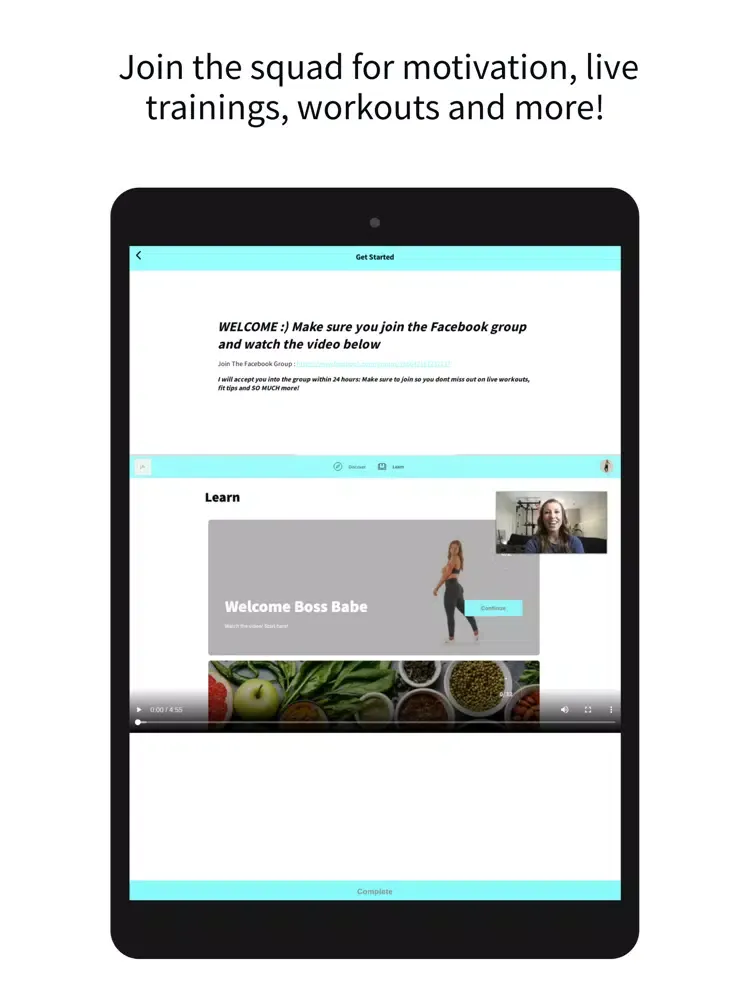 JFIT iPad  Ekran Görüntüleri