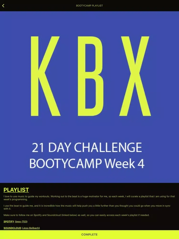 Capturas de tela do KBX Fit iPad 