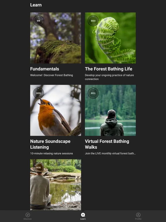 Capturas de pantalla de Forest Bathing Life iPad 