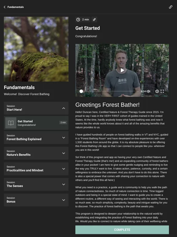 Capturas de pantalla de Forest Bathing Life iPad 