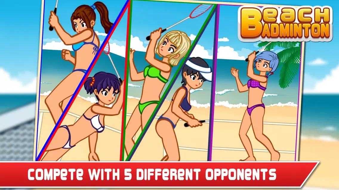 ภาพหน้าจอของ Beach Badminton