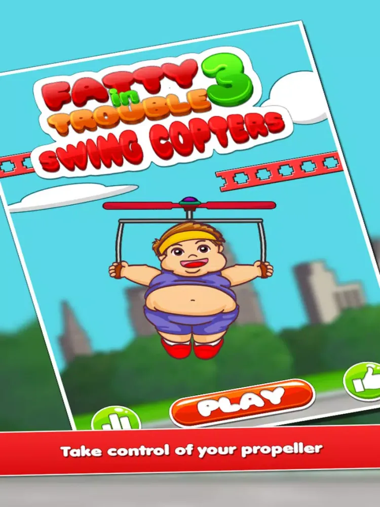 Tangkapan skrin Fatty In Trouble 3 : Sky Dodger iPad 