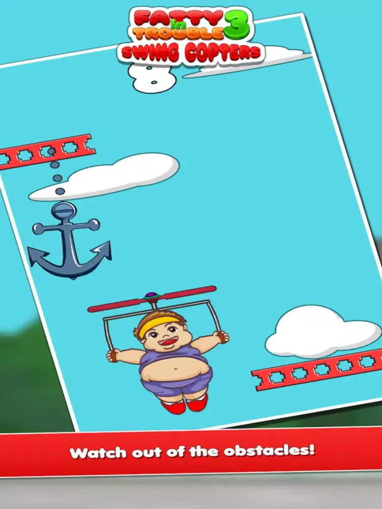 Tangkapan skrin Fatty In Trouble 3 : Sky Dodger iPad 