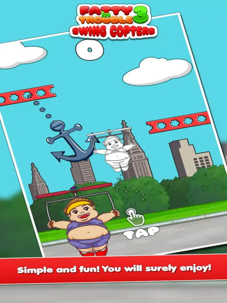 Tangkapan skrin Fatty In Trouble 3 : Sky Dodger iPad 