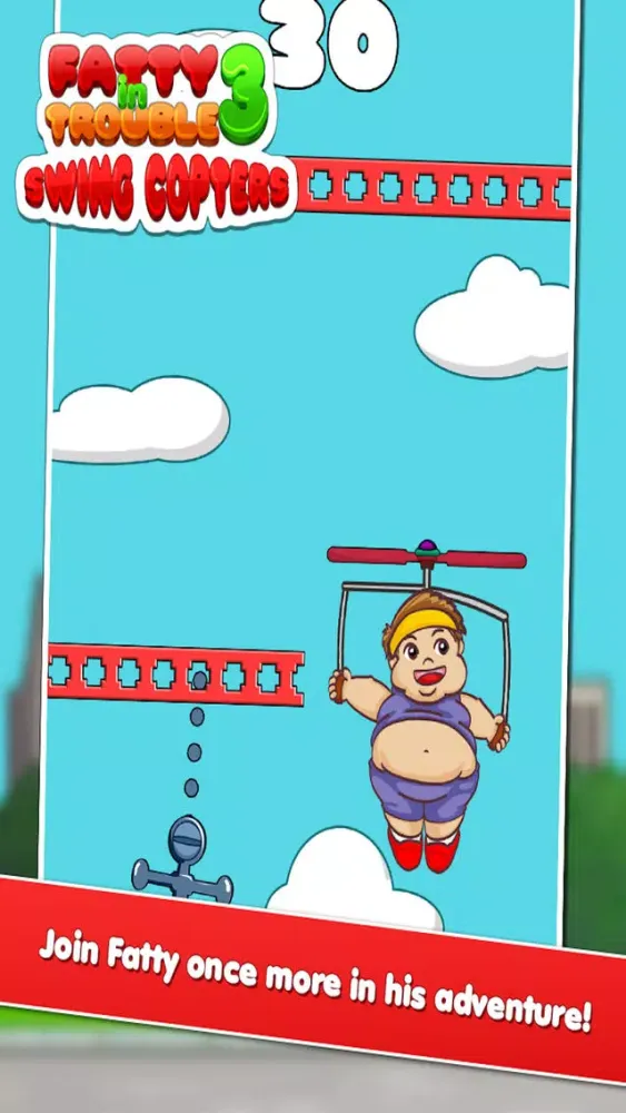 Tangkapan skrin Fatty In Trouble 3 : Sky Dodger