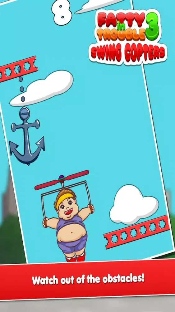 Tangkapan skrin Fatty In Trouble 3 : Sky Dodger