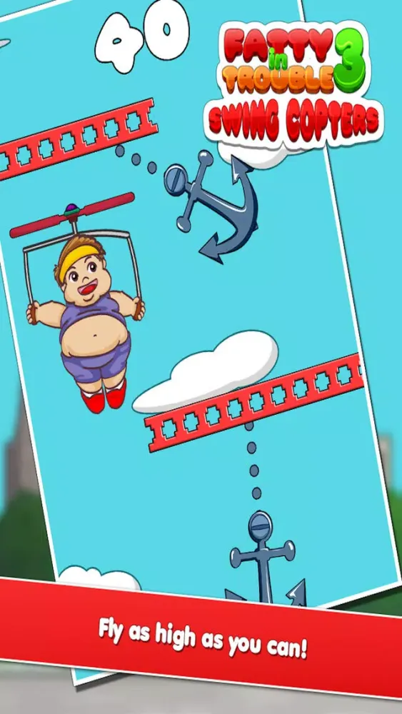 Tangkapan skrin Fatty In Trouble 3 : Sky Dodger