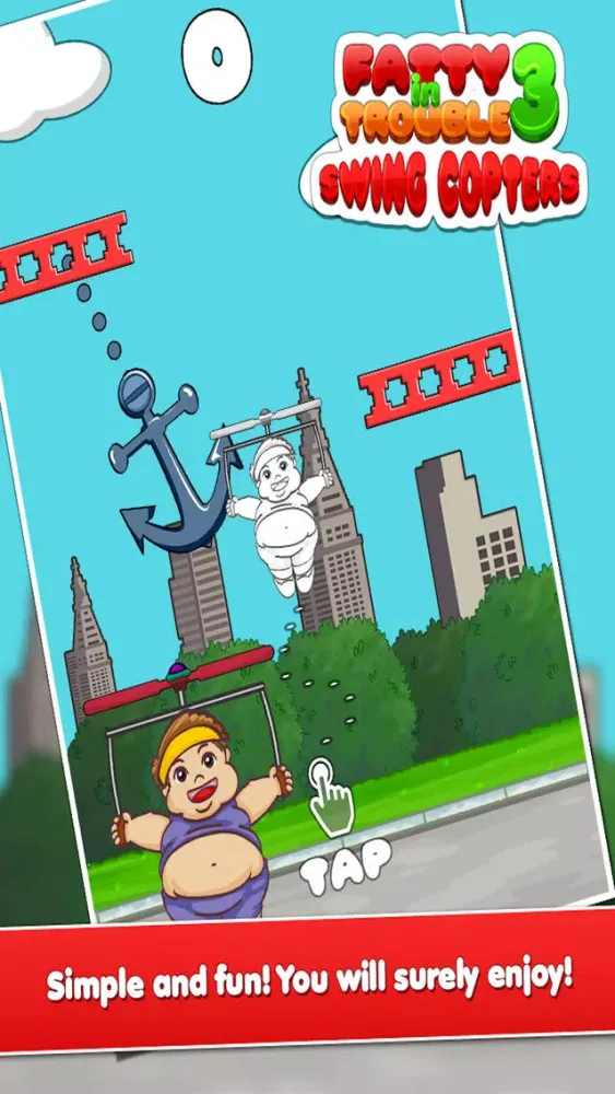 Tangkapan skrin Fatty In Trouble 3 : Sky Dodger