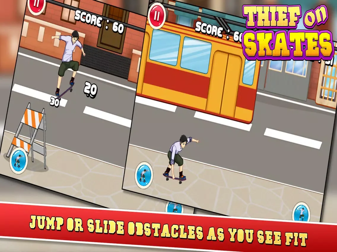 Tangkapan skrin Thief on Skates iPad 