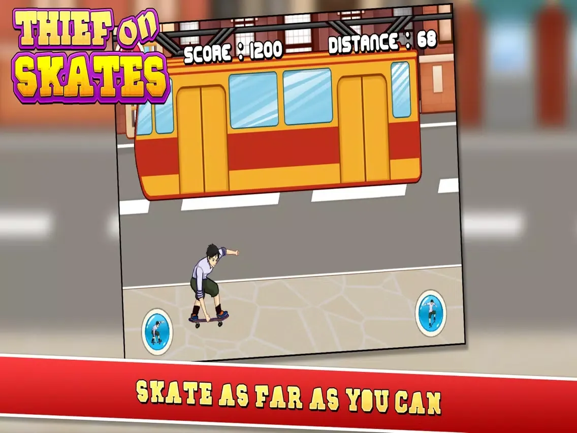 Tangkapan skrin Thief on Skates iPad 