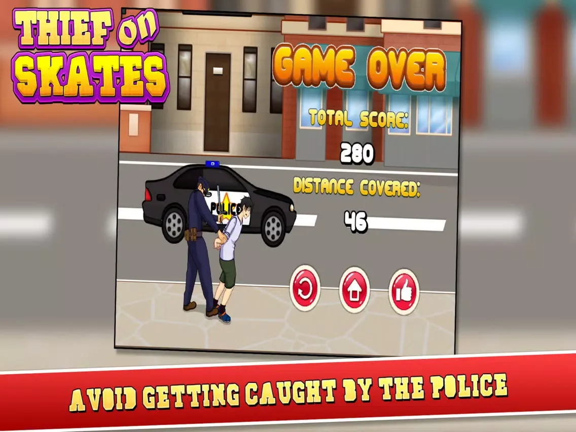 Tangkapan skrin Thief on Skates iPad 