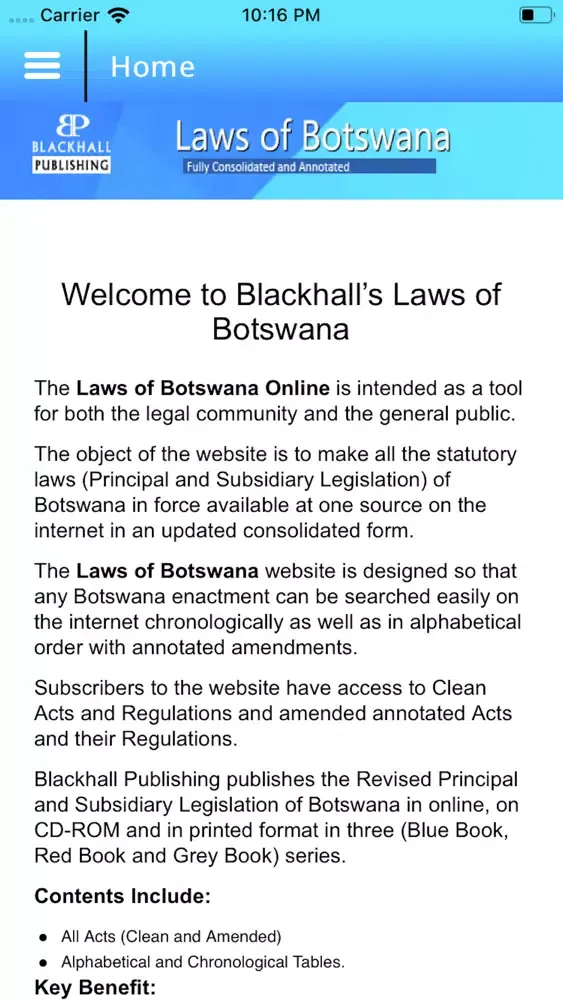 Zrzuty ekranu Law Of Botswana