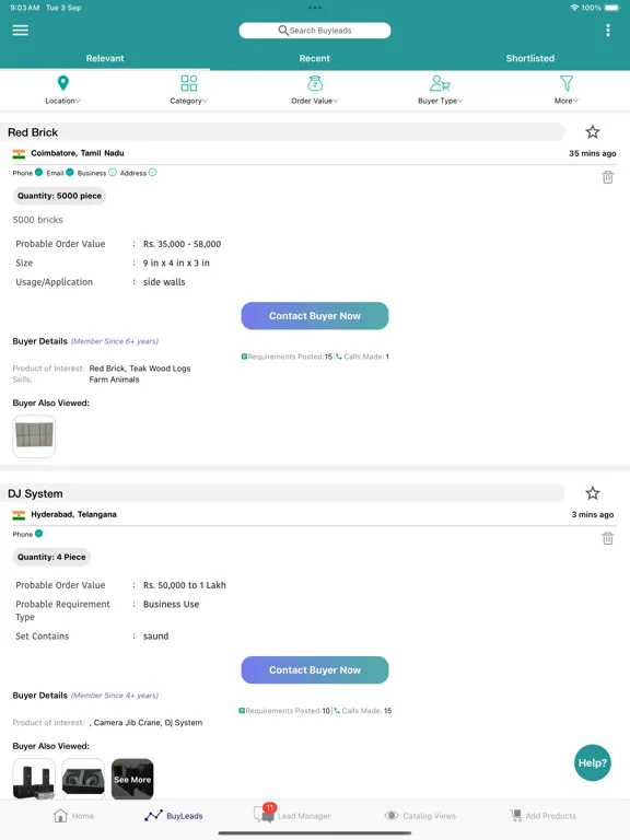 IndiaMART: Buy & Sell Products iPad 应用截图