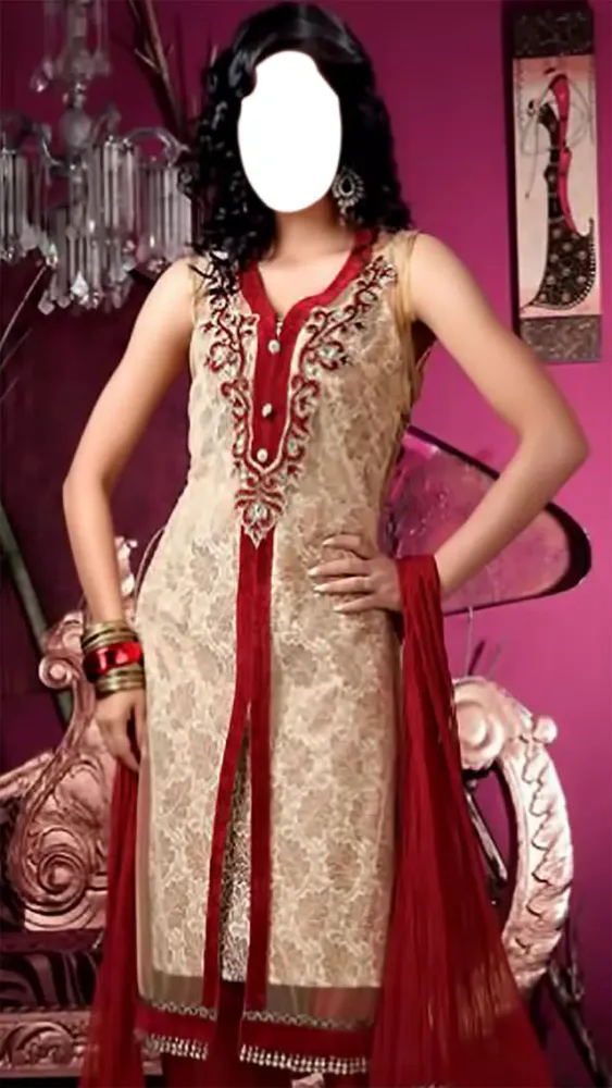 Indian Girl Suit Photo Fun应用截图