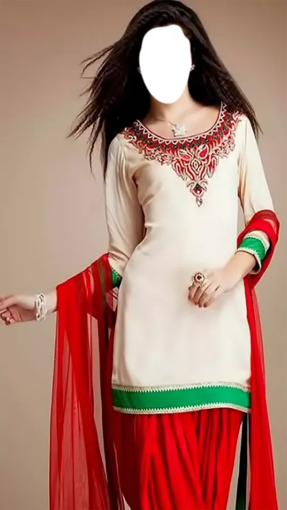 Indian Girl Suit Photo Fun应用截图