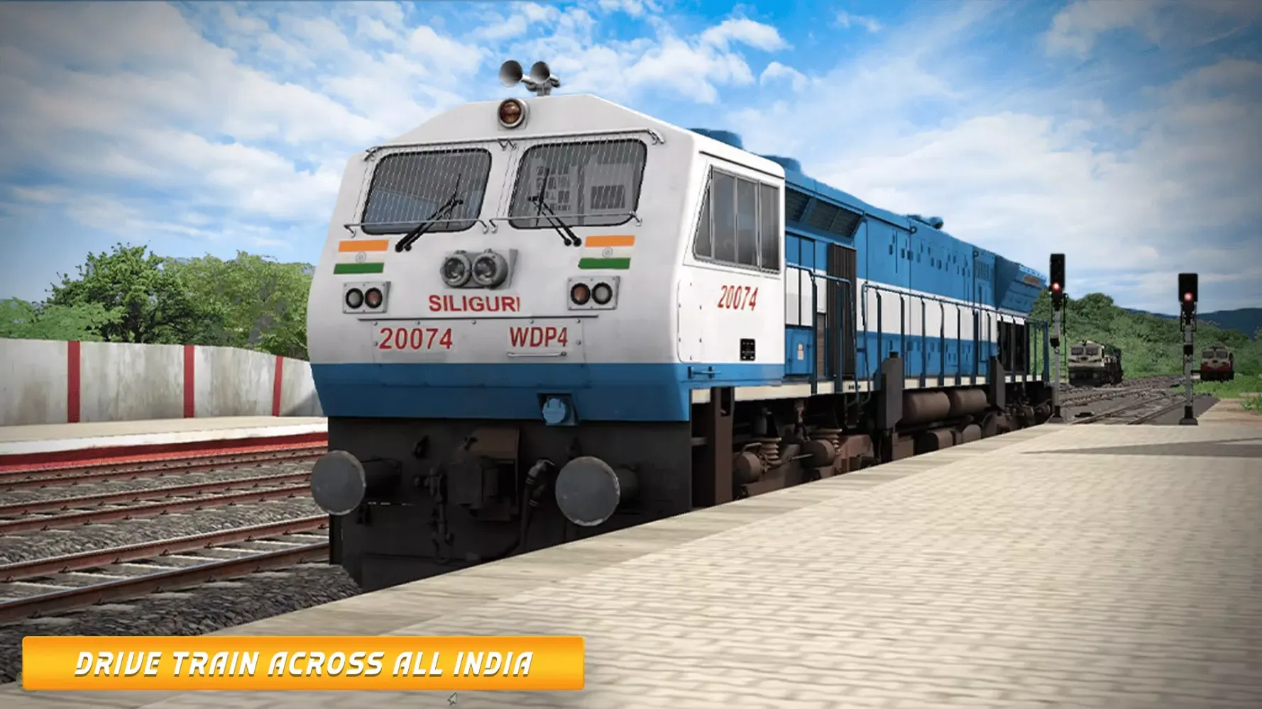 Captures d'écran de India Rail Sim: 3D Train Game