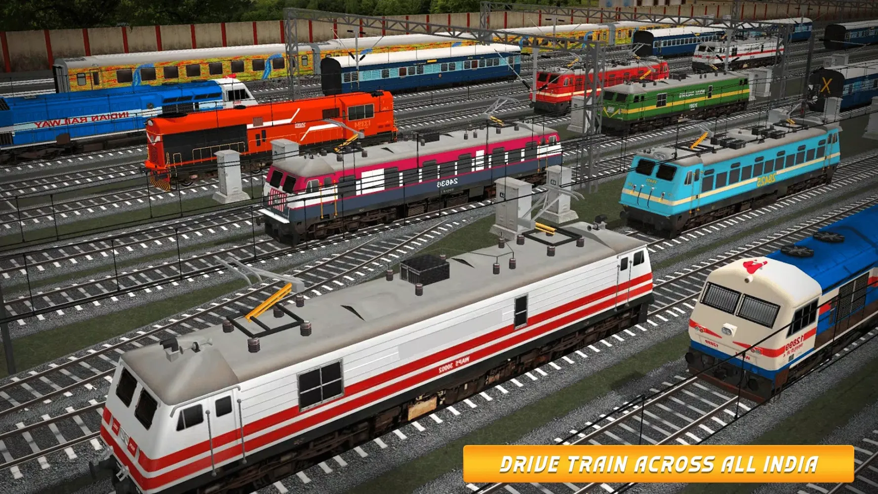 Captures d'écran de India Rail Sim: 3D Train Game