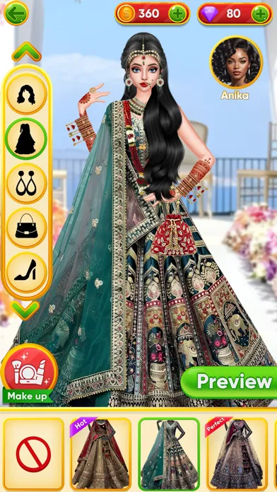 Capturas de pantalla de Indian Wedding Dress Up Games