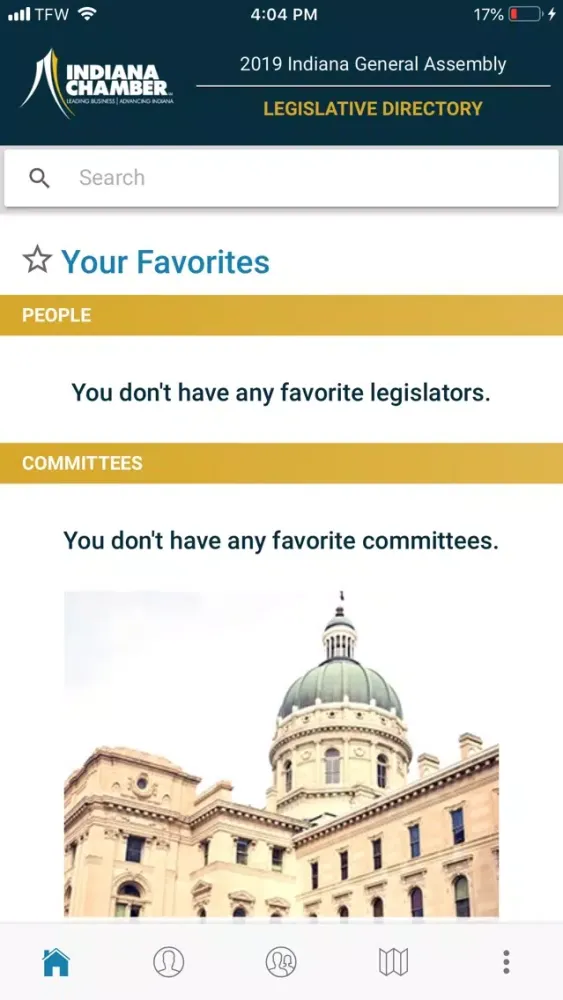 Capturas de pantalla de Indiana General Assembly