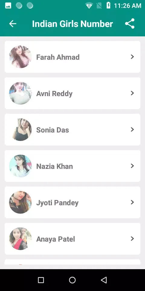 Скриншоты Indian Girls Phone Number App