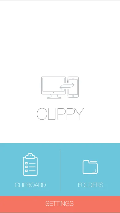 Tangkapan layar Clippy - Transmit anything between iOS and Mac wirelessly