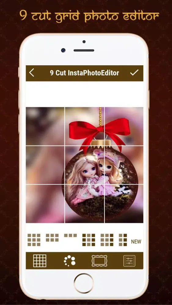 Ảnh chụp màn hình của 9 Cut Grids Crop Photo Editor