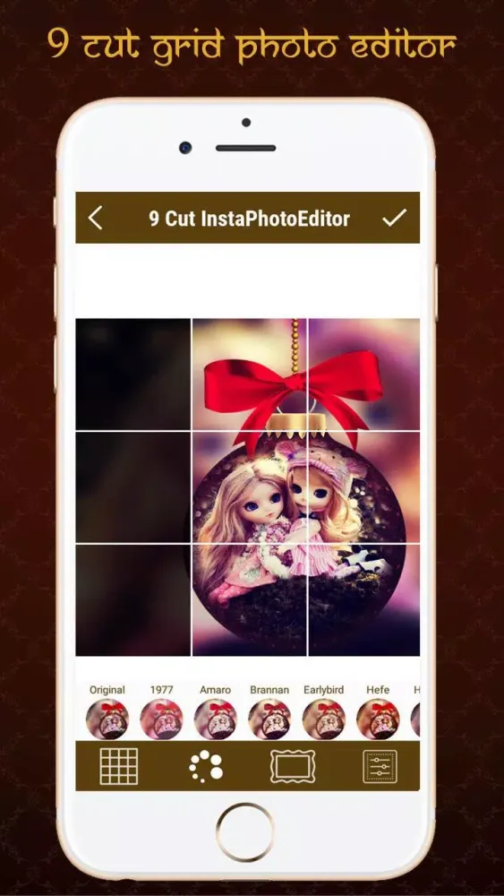 Ảnh chụp màn hình của 9 Cut Grids Crop Photo Editor