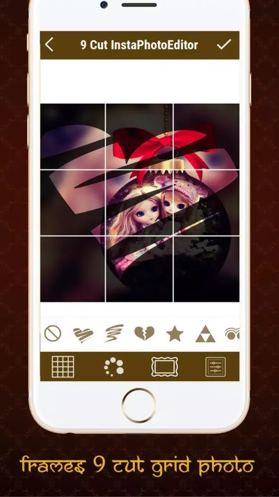 Ảnh chụp màn hình của 9 Cut Grids Crop Photo Editor
