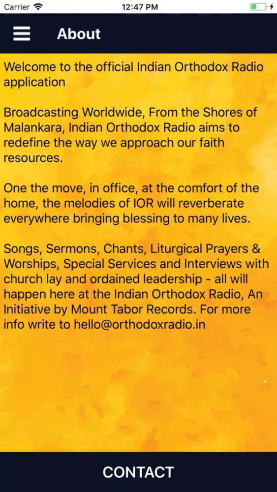 Indian Orthodox Radio Screenshots