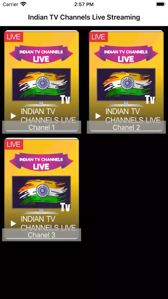 Indian TV Channels Live Stream 스크린샷