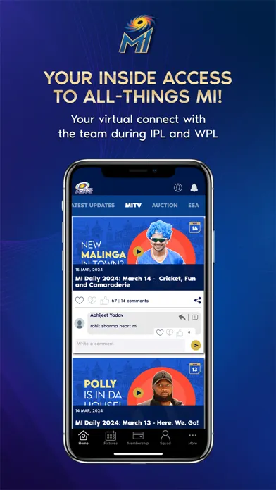 Mumbai Indians Official App स्क्रीनशॉट