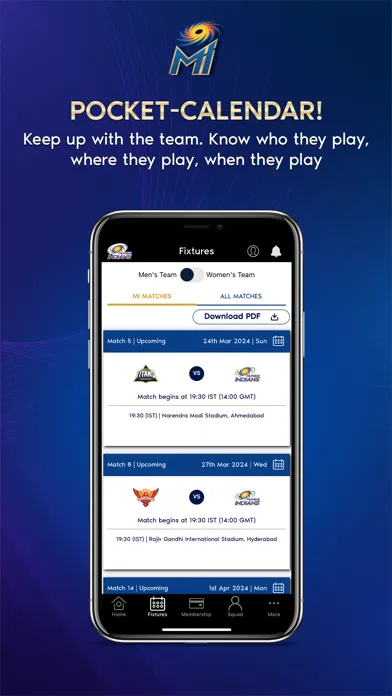 Mumbai Indians Official App स्क्रीनशॉट