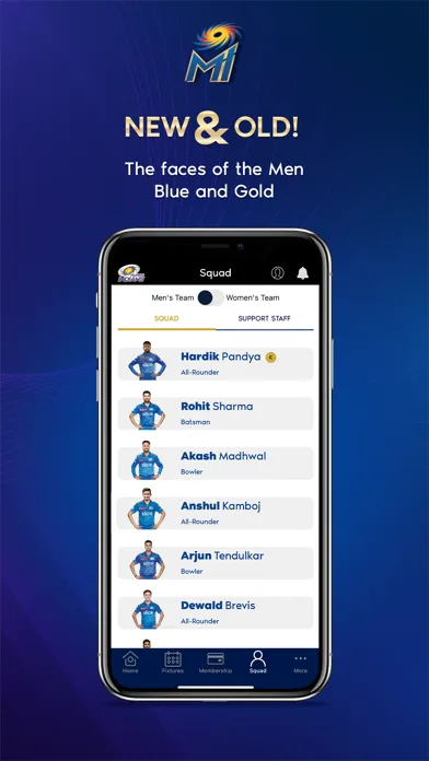 Mumbai Indians Official App स्क्रीनशॉट