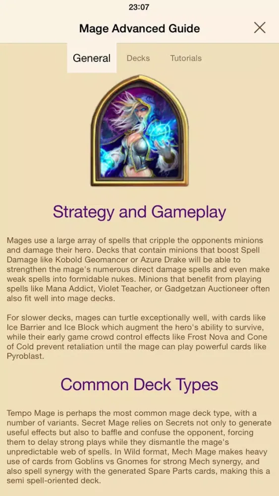Hearth Guide - tips & tricks for Hearthstone Screenshots