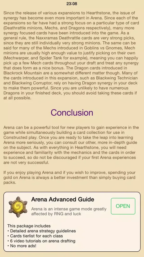Hearth Guide - tips & tricks for Hearthstone Screenshots