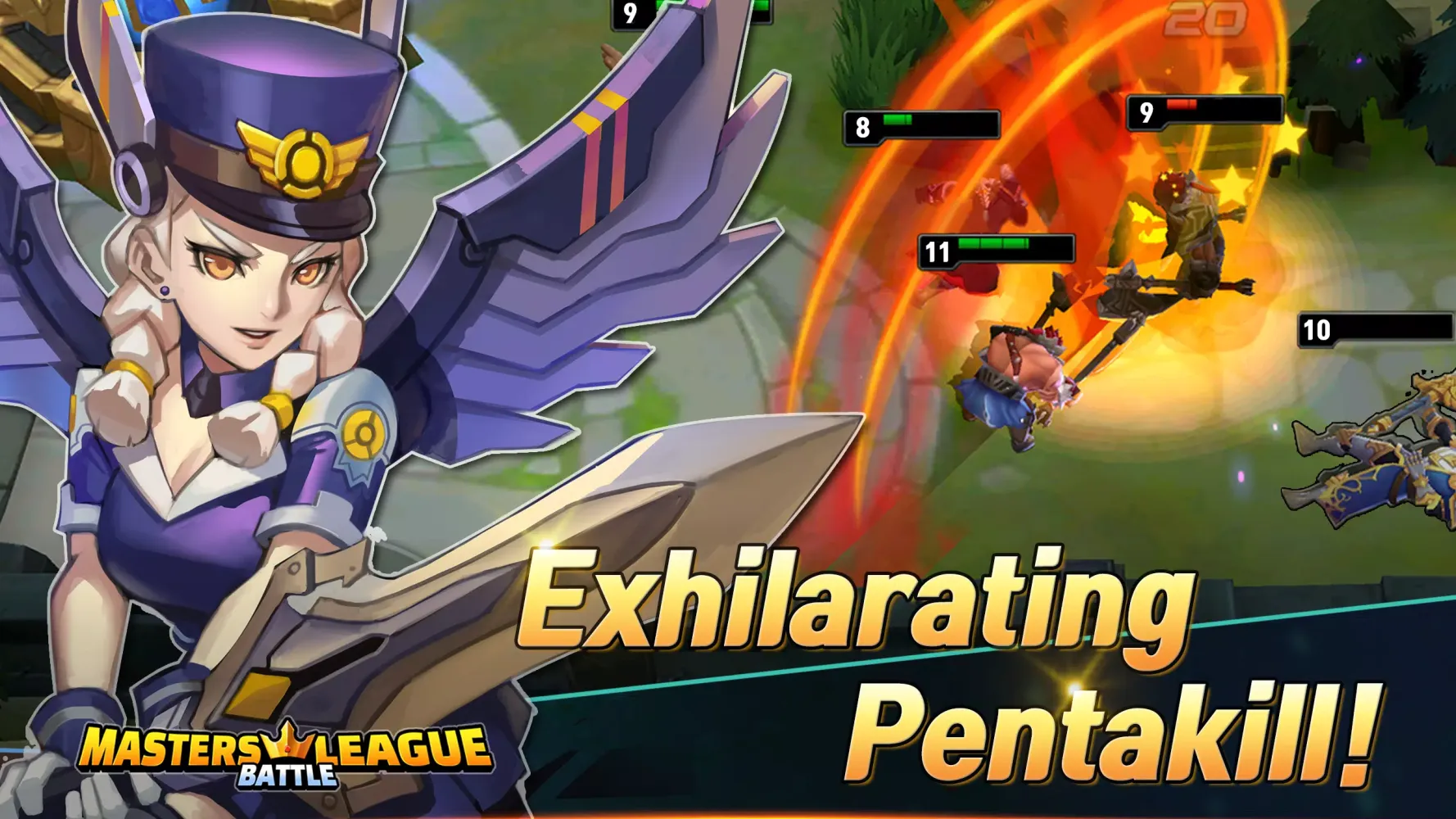 Capturas de tela do Moba League:PvP Trainer