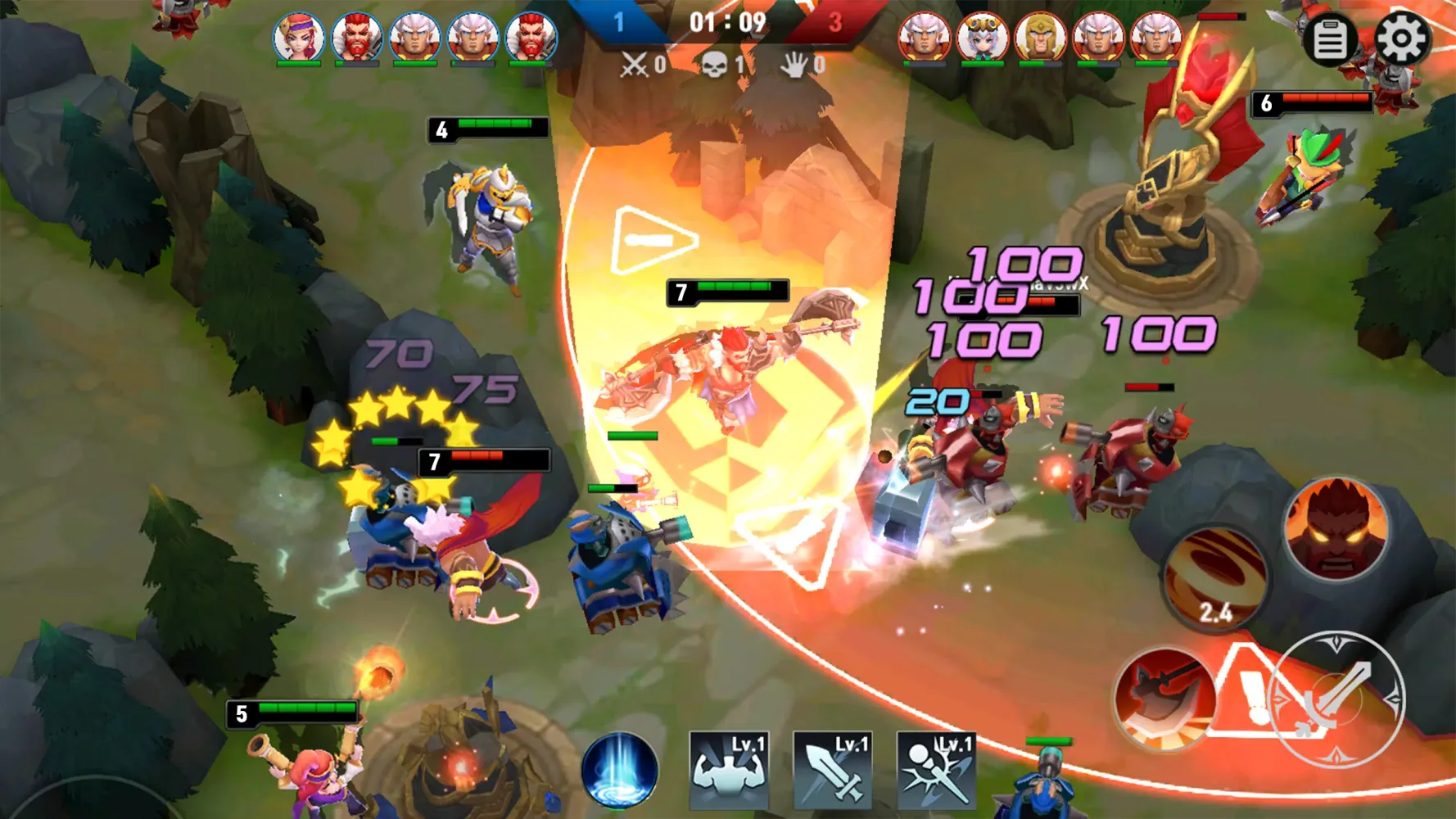 Capturas de tela do Moba League:PvP Trainer