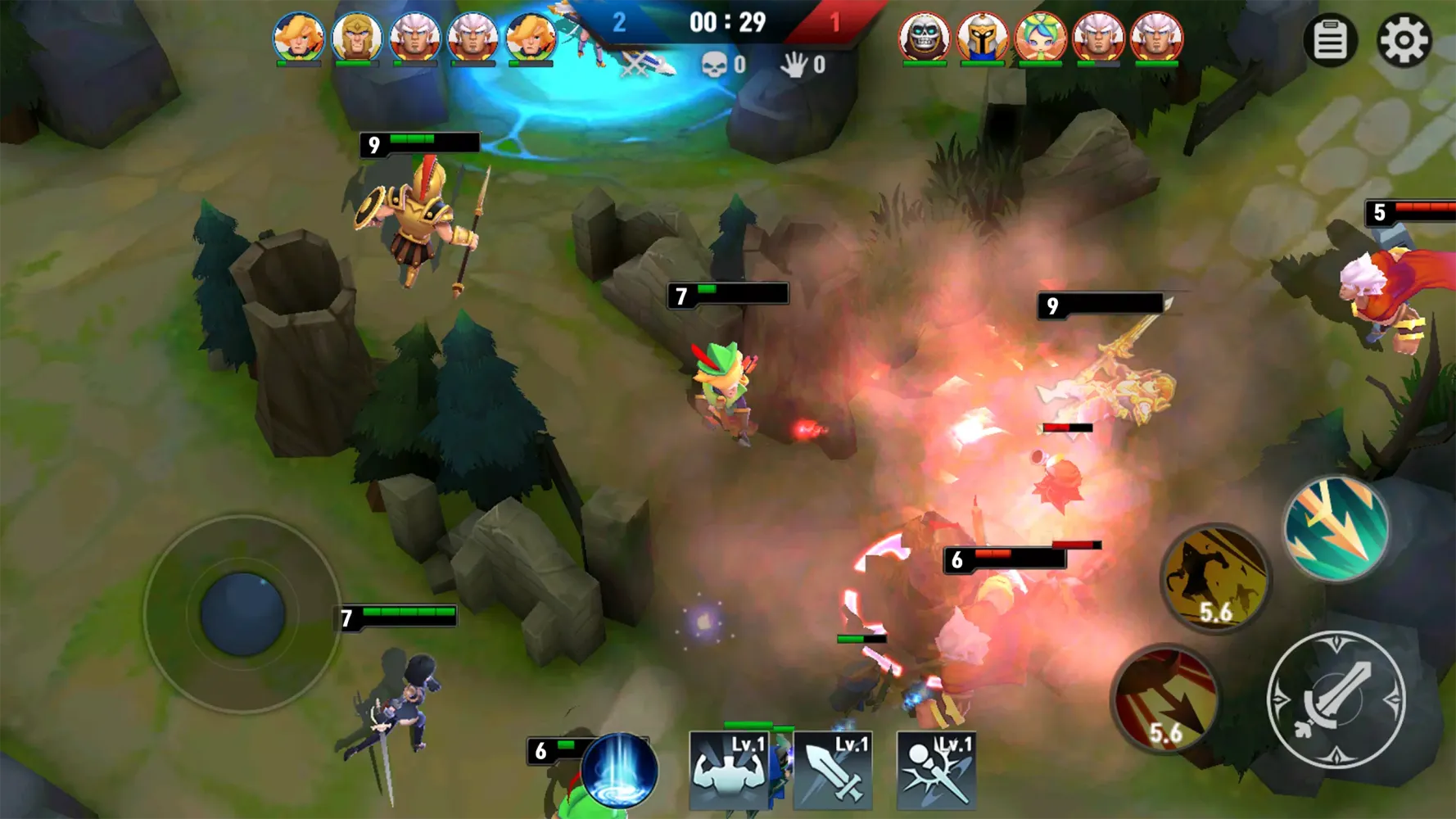Capturas de tela do Moba League:PvP Trainer