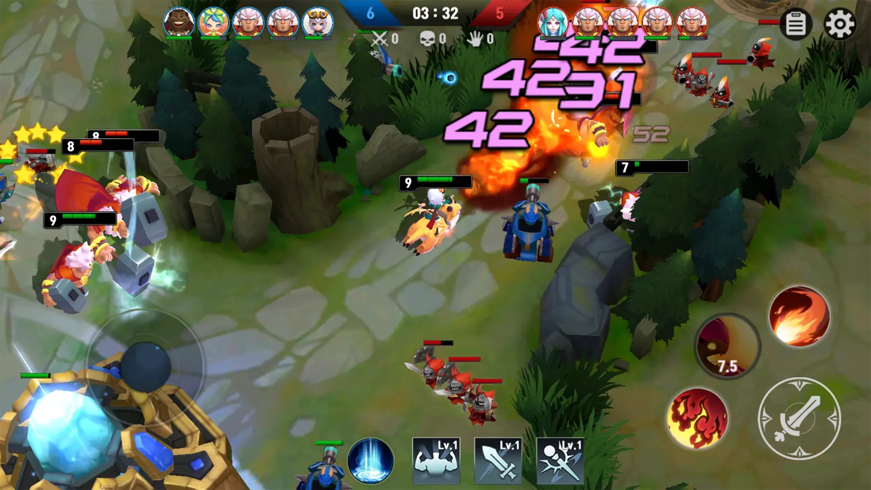 Capturas de tela do Moba League:PvP Trainer