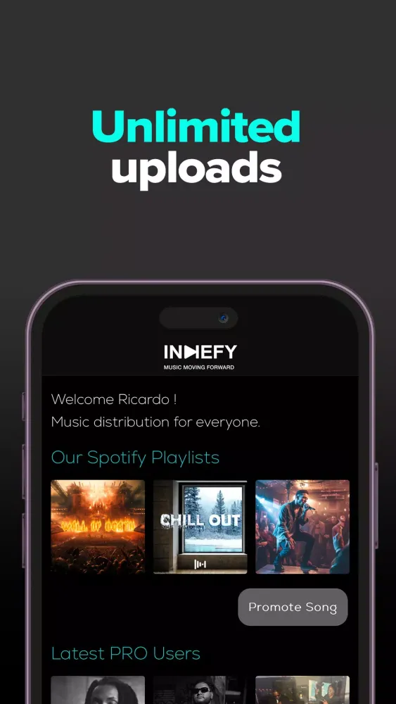 Indiefy - Music Distribution应用截图