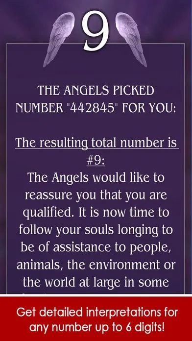 Capturas de tela do Angel Number Signs