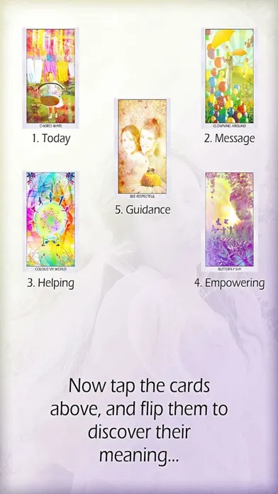 Capturas de tela do Earth Children Oracle Cards