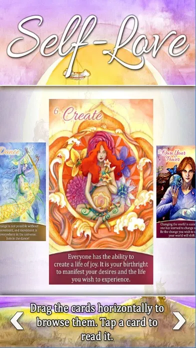 Zrzuty ekranu Self-Love Oracle Cards