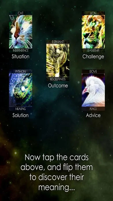 Capturas de pantalla de Shamanic Oracle Cards