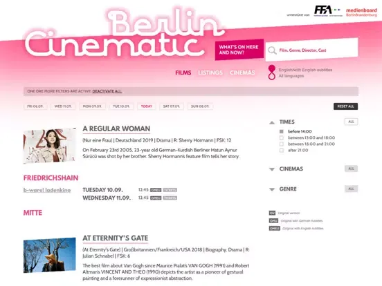 Tangkapan layar Cinematic Berlin iPad 