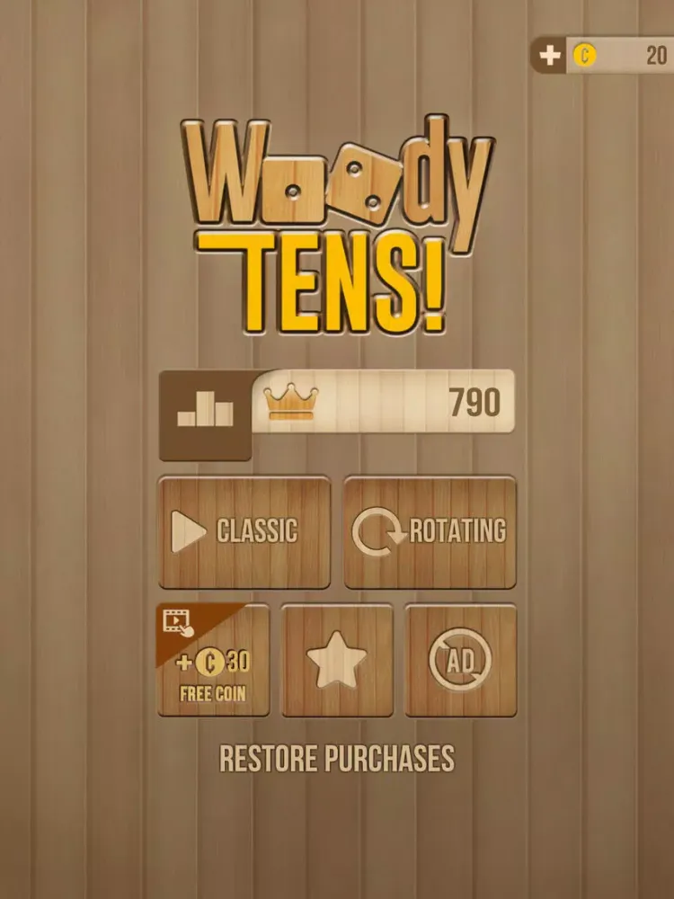 Tangkapan layar Woody Tens! 1010 With Sudoku iPad 